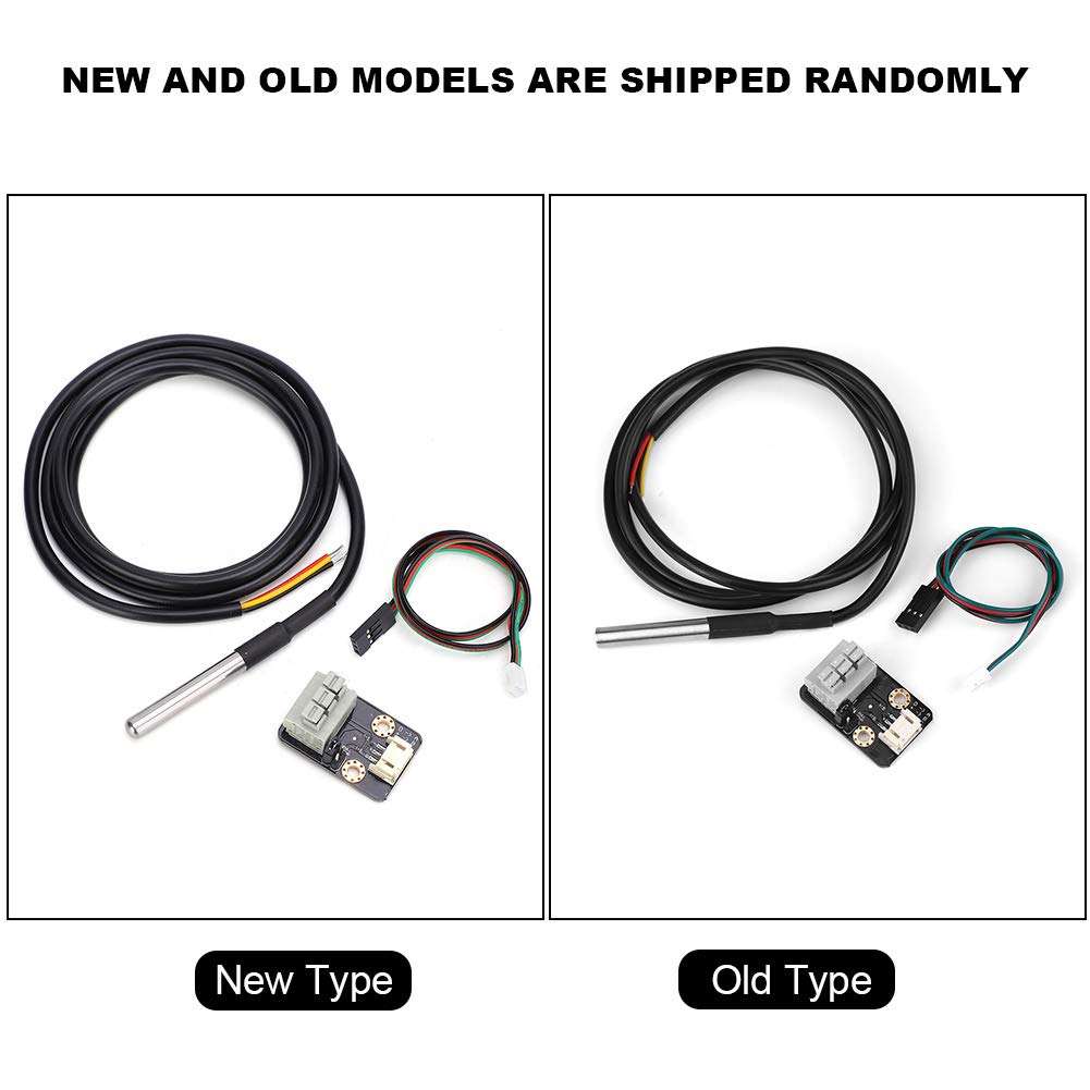 Water Temperature Sensor, High Sensitive Waterproof Temperature Sensor Transducer Module DS18B20 Temperature Sensor with Waterproof Probe 6