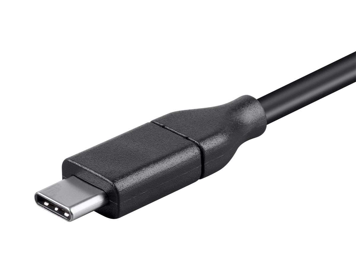 Monoprice USB C to HDMI 3.1 Cable - 5Gbps, 4K@30Hz, Type C, Mirror or Expand You PC Display, 3 Feet, Black 4