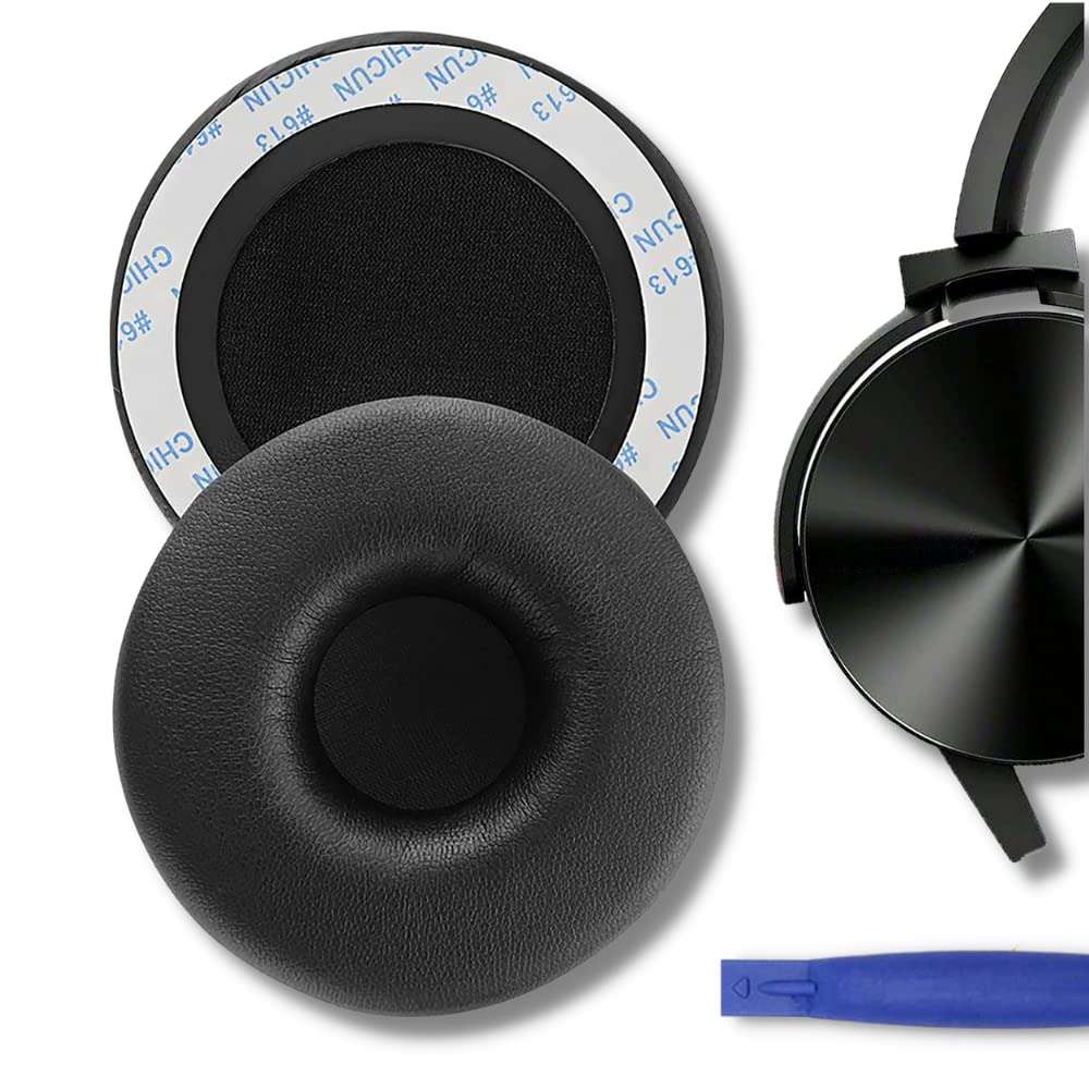 Crysendo Headphone Cushion for Son-y WH-XB700 Headphones | Replacement Ear Cushion Foam Cover Ear Pads Soft Cushion | Protein Leather & Memory Foam (Not for XB450) (Black) 1