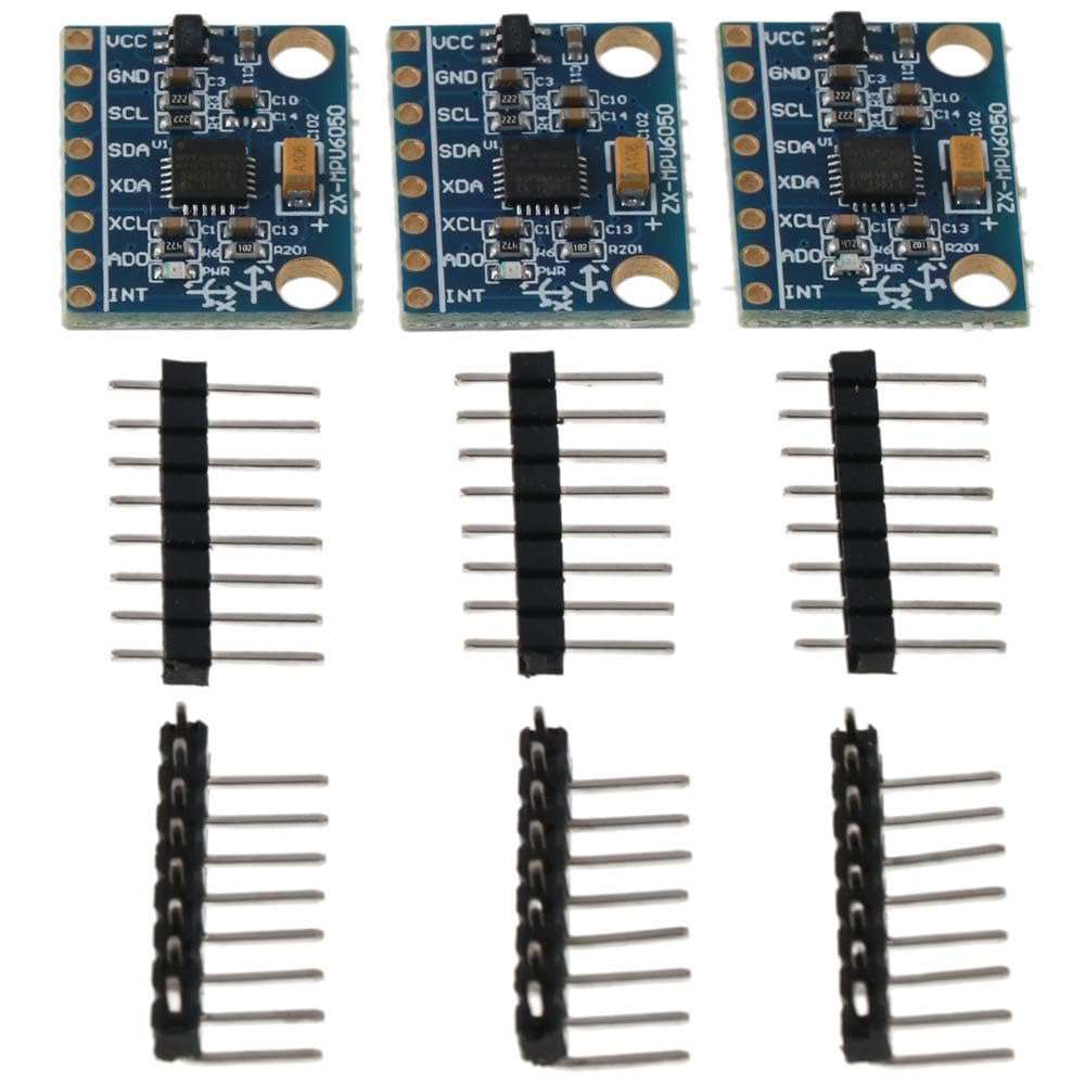SHUATI 6 DOF 6-axis Sensor Module 3PCS GY-521 MPU-6050 Accelerometer Gyroscope Module Arduino Raspberry
