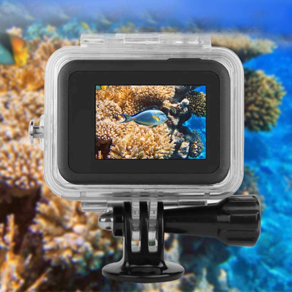 Akozon Diving Waterproof Shell Floating Rod 60m Waterproof Shell Underwater Case Diving Filter Floating Rod Accessory for Hero 8 Sports Camera Floating 8 Waterproof Camera case 4