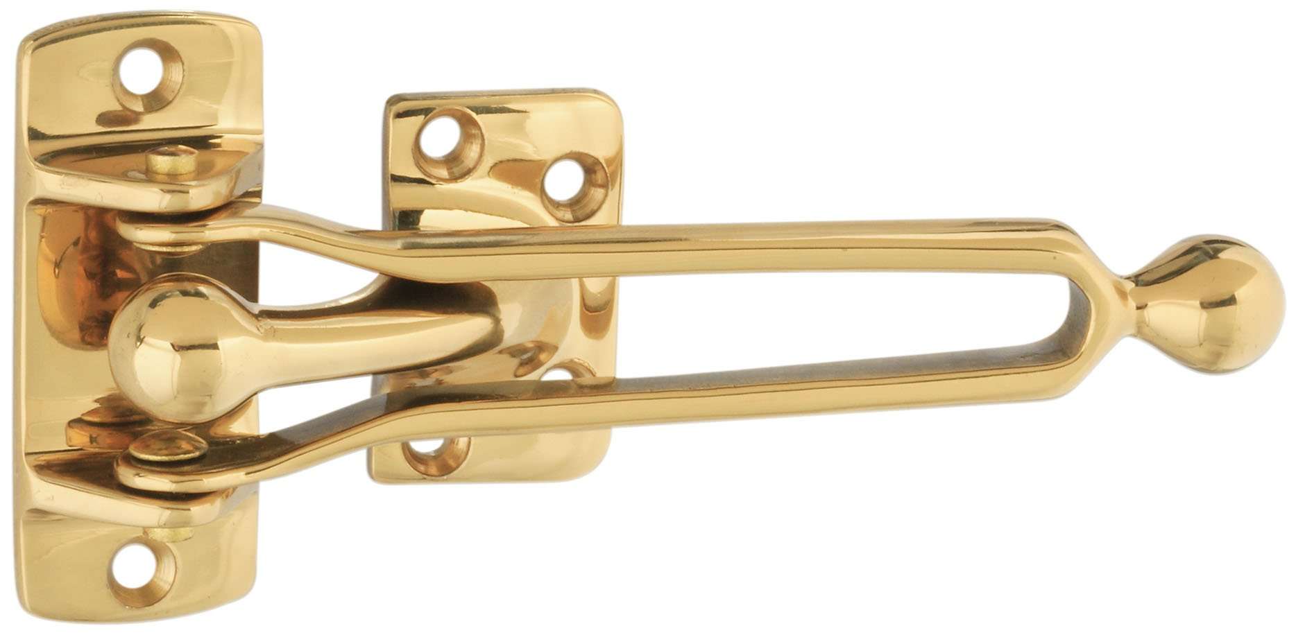 National Hardware N198-044 V1928 Door Security Guard in Solid Brass