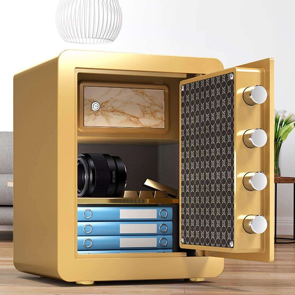 ZCF Security Safes Security Safes, Electronic Digital Box Keypad Lock Password Office Safes Home Hotel Business Jewelry Cash Use Storage Money (Color : Style3, Size : 38x33x45cm) 2