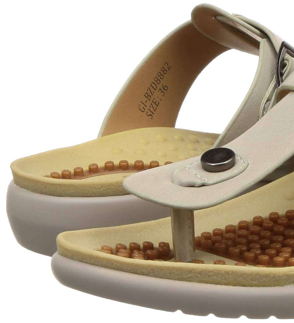 Liberty HEALERS Women's GI-BZD8882 Grey Flip-Flops - 38(5555751202380) 4