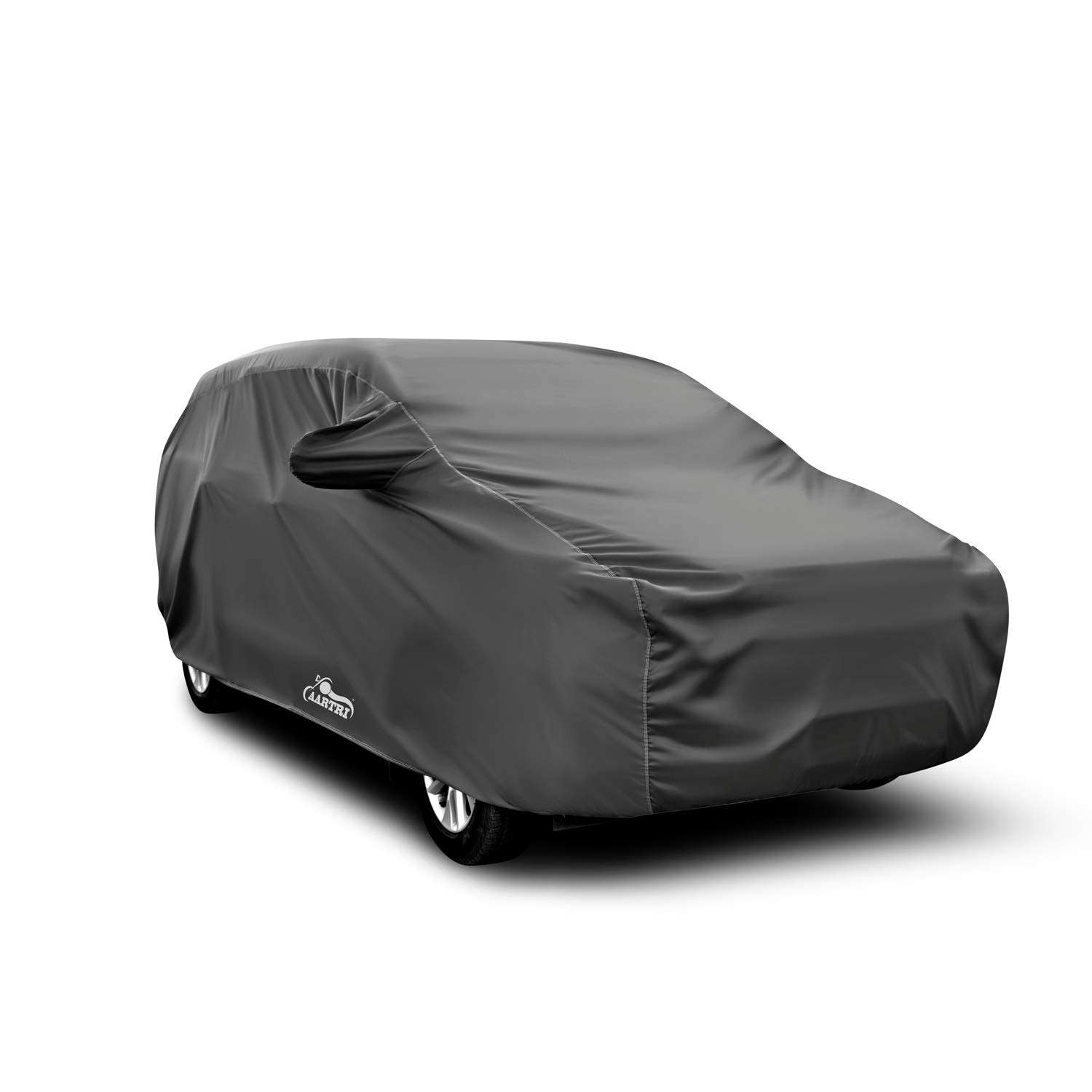 AARTRI Presents 4X4 Imported Quality Fabric 100% Waterproof Car Cover for Renault Captur Platine Dual Tone Diesel (Dark Grey with Mirror Pockets) 1