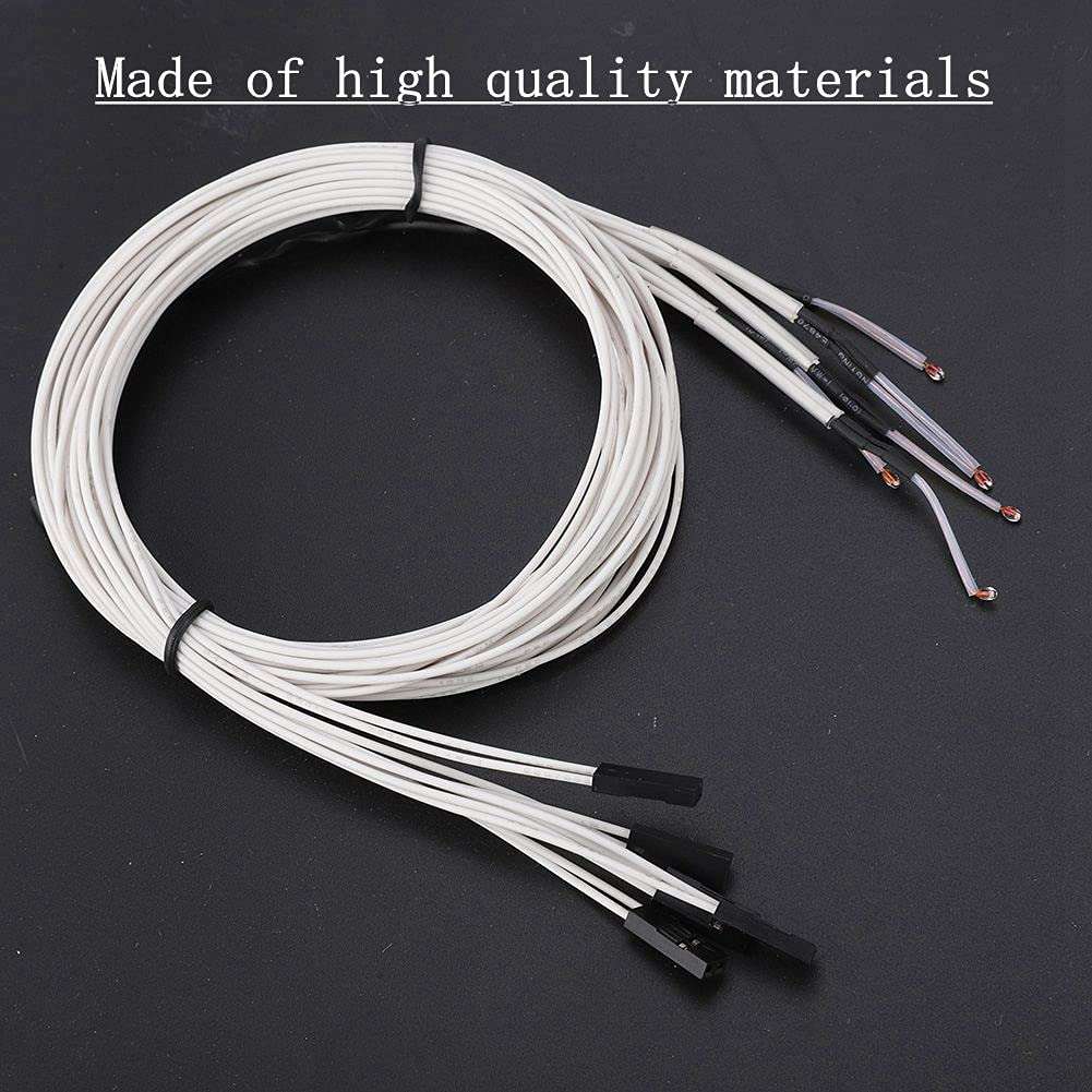 Hilitand Thermistor, 5Pcs thermistors for 3D Printers, 100K high Temperature heatbed Sensor, Temperature Sensor Temperature Sensor with Stability and Material Safety 5
