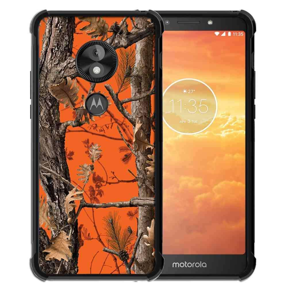 for Moto E5 Play Case,Moto E5 Cruise Case Hunting Camo Fabric Camouflage Pattern, ABLOOMBOX Slim Thin Anti-Scratch Flexible Bumper Case with Reinforced Corner for Motorola Moto E5 Play Phone Case 1