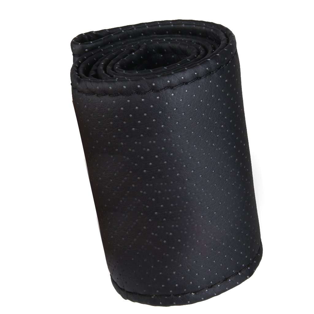 Generic DIY Car Steering Wheel Cover, Black 6