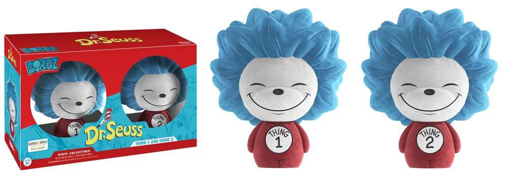 Funko Dorbz 2-Pack: Dr. Seuss: Thing 1 & Thing 2 Flocked (Exc) (cc)