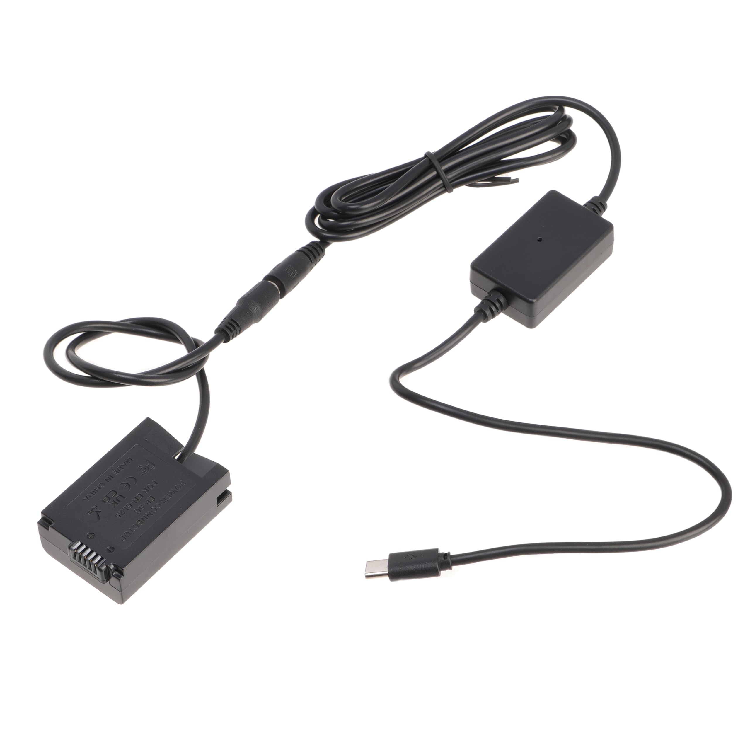 Hersmay PD 9V USB-C EN-EL25 Dummy Battery with Type-c USB C Adapter for Nikon Z30 Z50 Zfc Mirrorless Camera 3