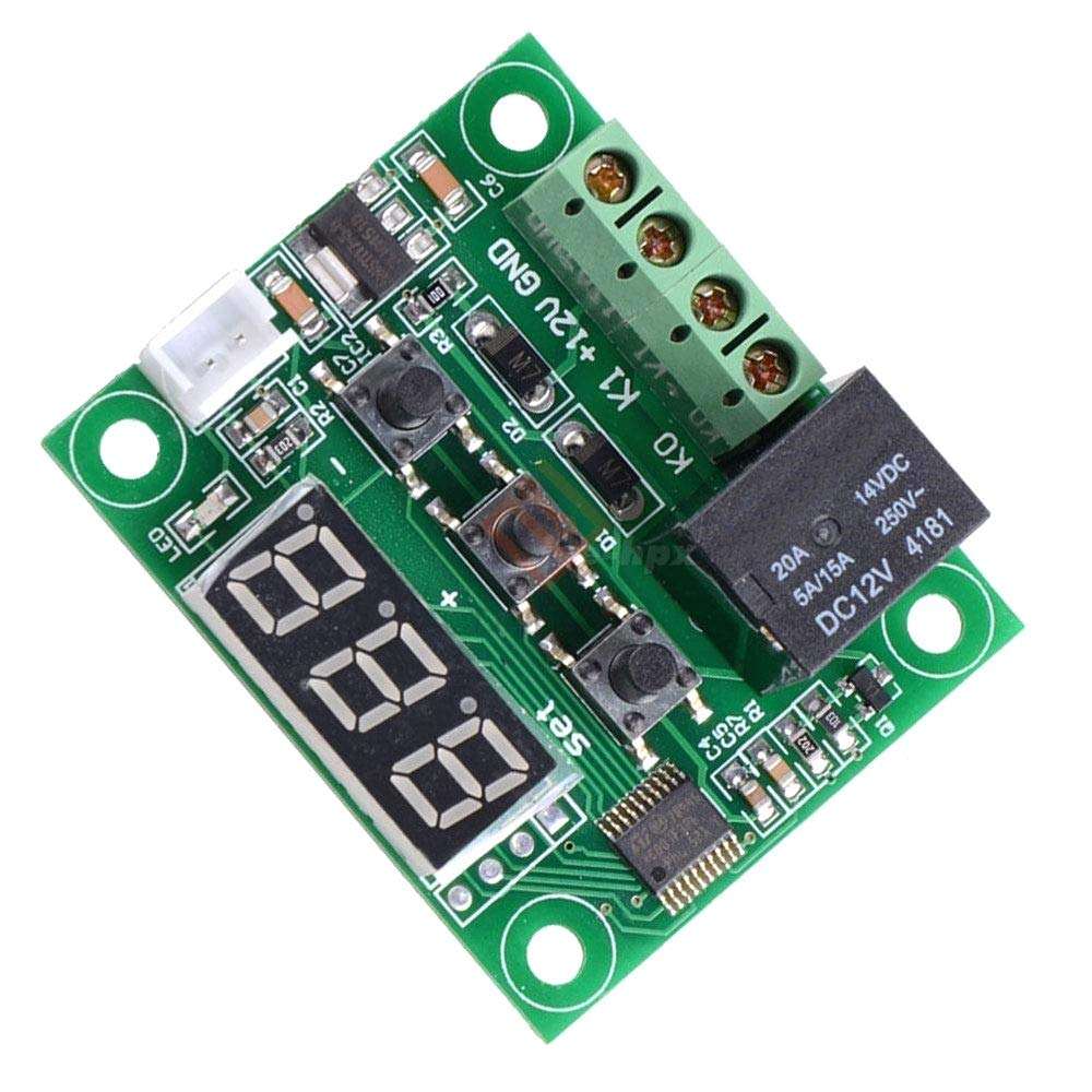 W1209 DC 12V Blue LED Digital Thermostat Temperature Control Thermometer Thermo Controller Switch Module + NTC Sensor 5