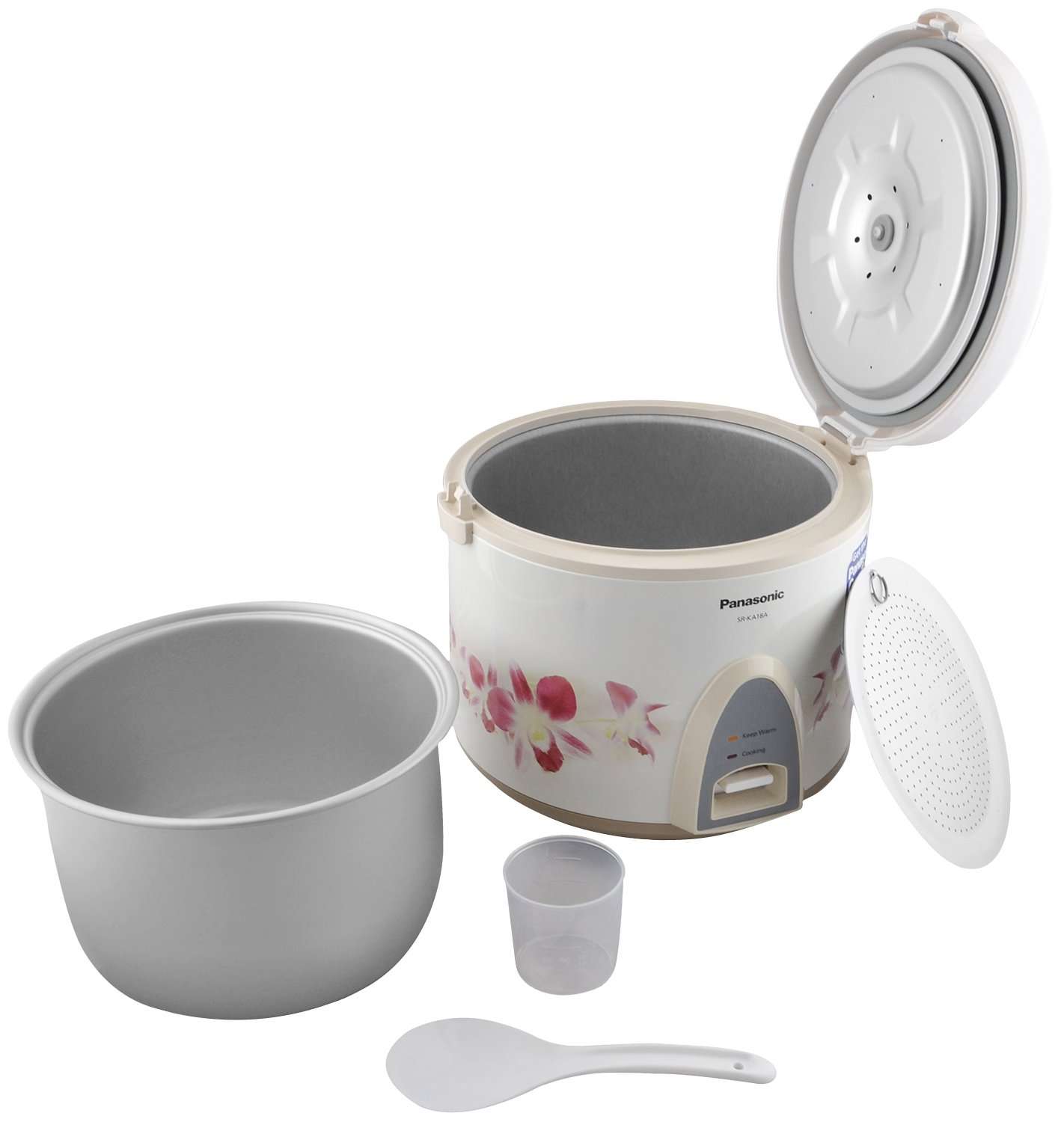 Panasonic SR-KA18A(R) 1.8 Liters Rice Cooker, White 3