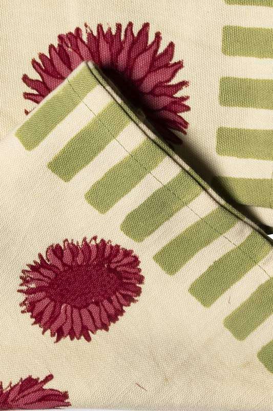 CONTRAST LIVING Pawon Hand Block Printed Kitchen Towel/Dish Towel/Hand Towel Multi Color Set of 4 Pcs 2