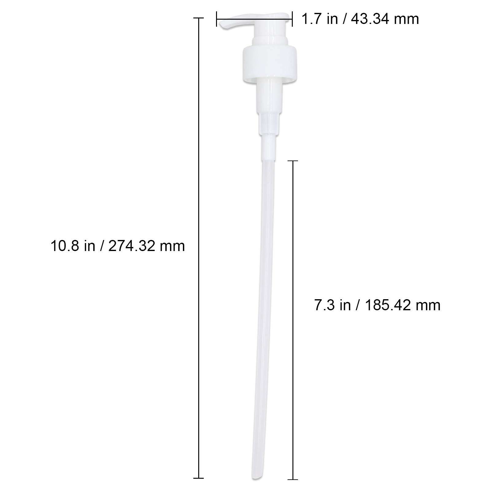 1 Inch Neck Dispensing Pump - Shampoo and Conditioner Bottle Pump Dispenser- 50 Pieces 3