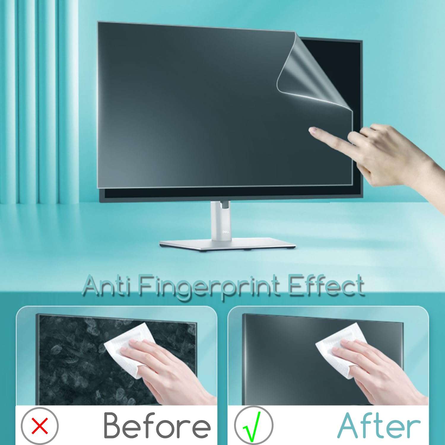 KEANBOLL 2-Pack Anti Glare Matte Screen Protector for Dell S2425HS Monitor - 23.8 Inch 4