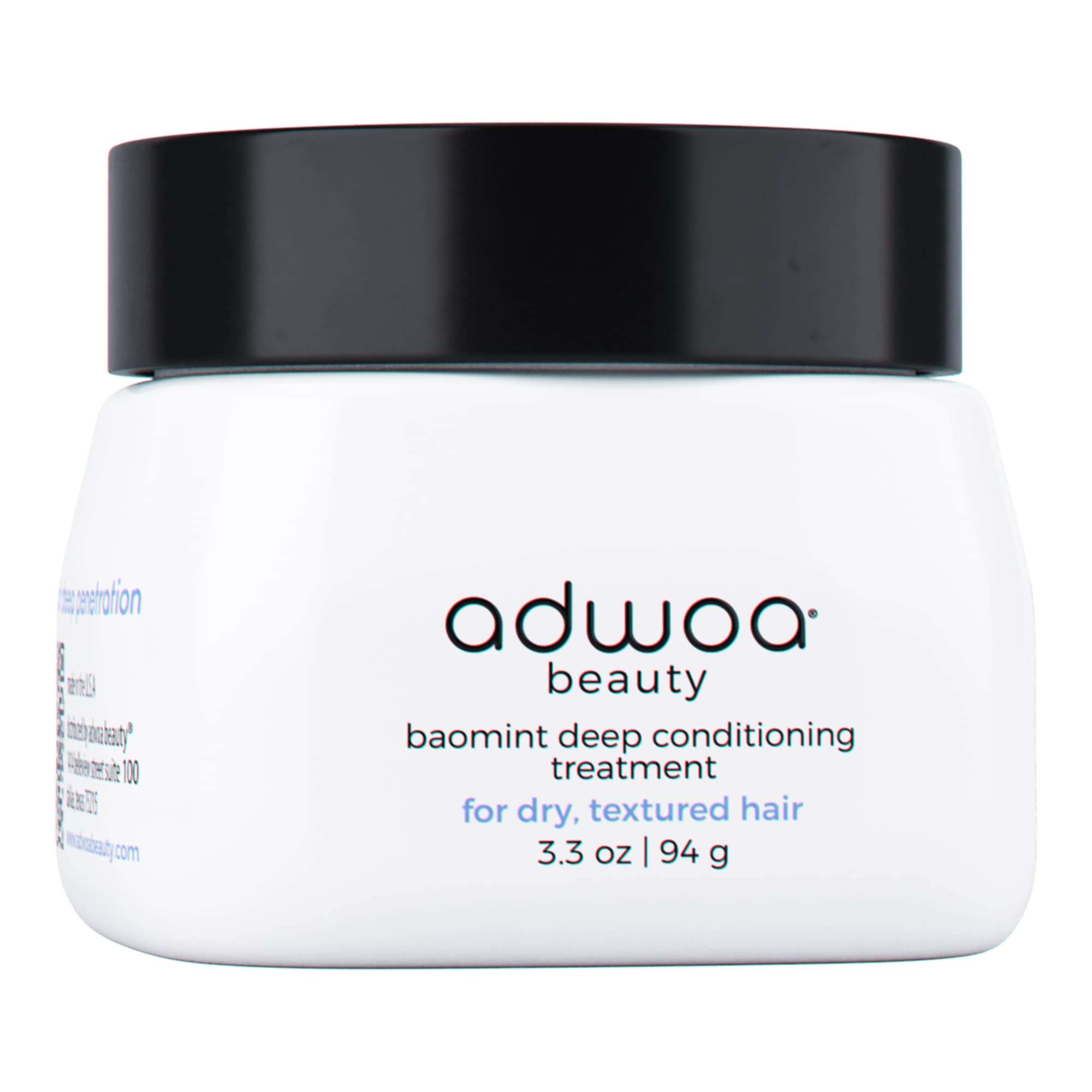 adwoa beauty Baomint™ Deep Treatment with Biotin, Baobab, Rosemary, Mint and Pumpkin Seed Oils To Aid Growth ​And Support Length Retention For Kinky, Coily and Curly Hair - 3.3 oz. 1