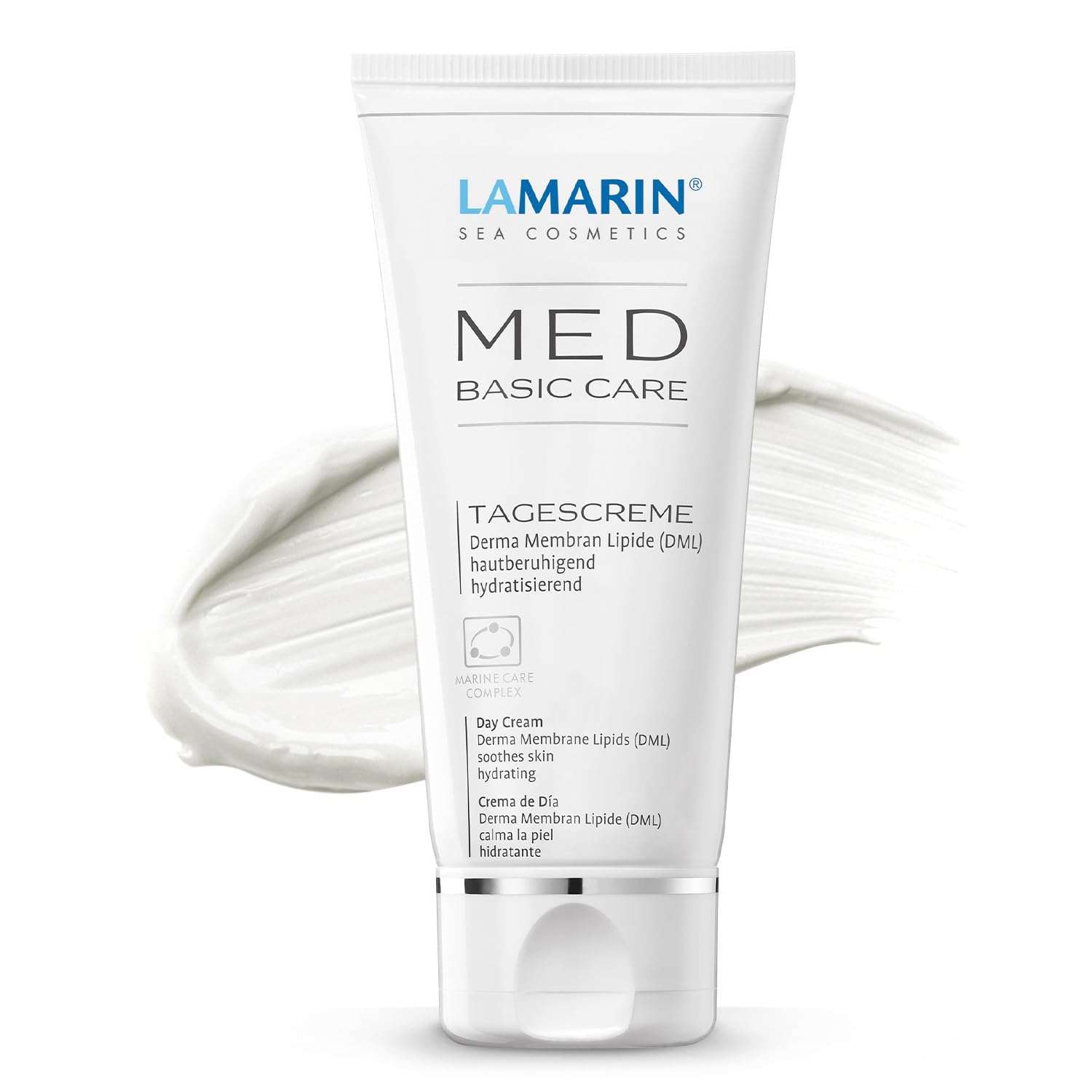 LAMARIN Med Basic Care Day Cream with Sea Salt | 1.7oz Tube | soothes skin, strengthens the skin's protective barrier, hydrating, provides against moisture loss 1