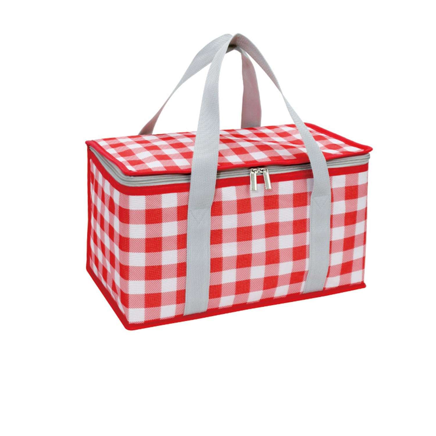 Kuber Industries Picnic Bag | Food Carrier Bag | Travel Camping Bags | Folding Camping Bag | Picnic Bag for Catering-Camping-Travel | Food Storage Bag with Handle | ZH018RD | Red 1