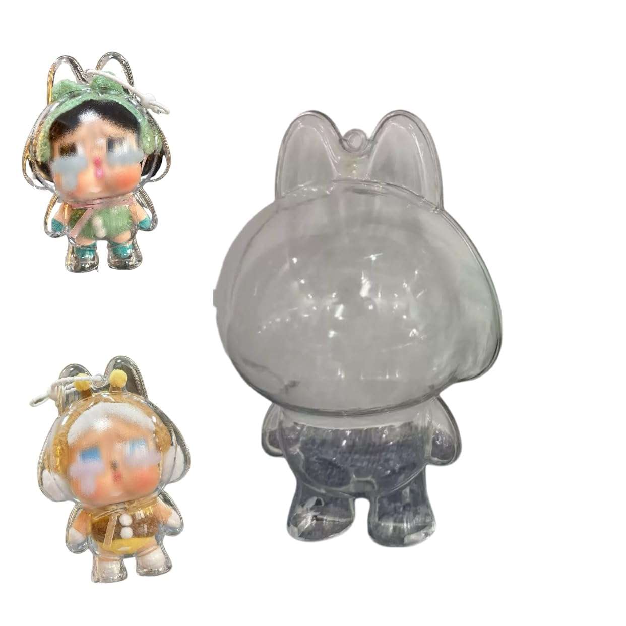 Protective Case for Crybaby,Acrylic Display Case with Silicone Strap,Clear Storage Cover for Crybaby,Clear Acrylic Display Case for Crybaby Dolls (NO Dolls only case) 1