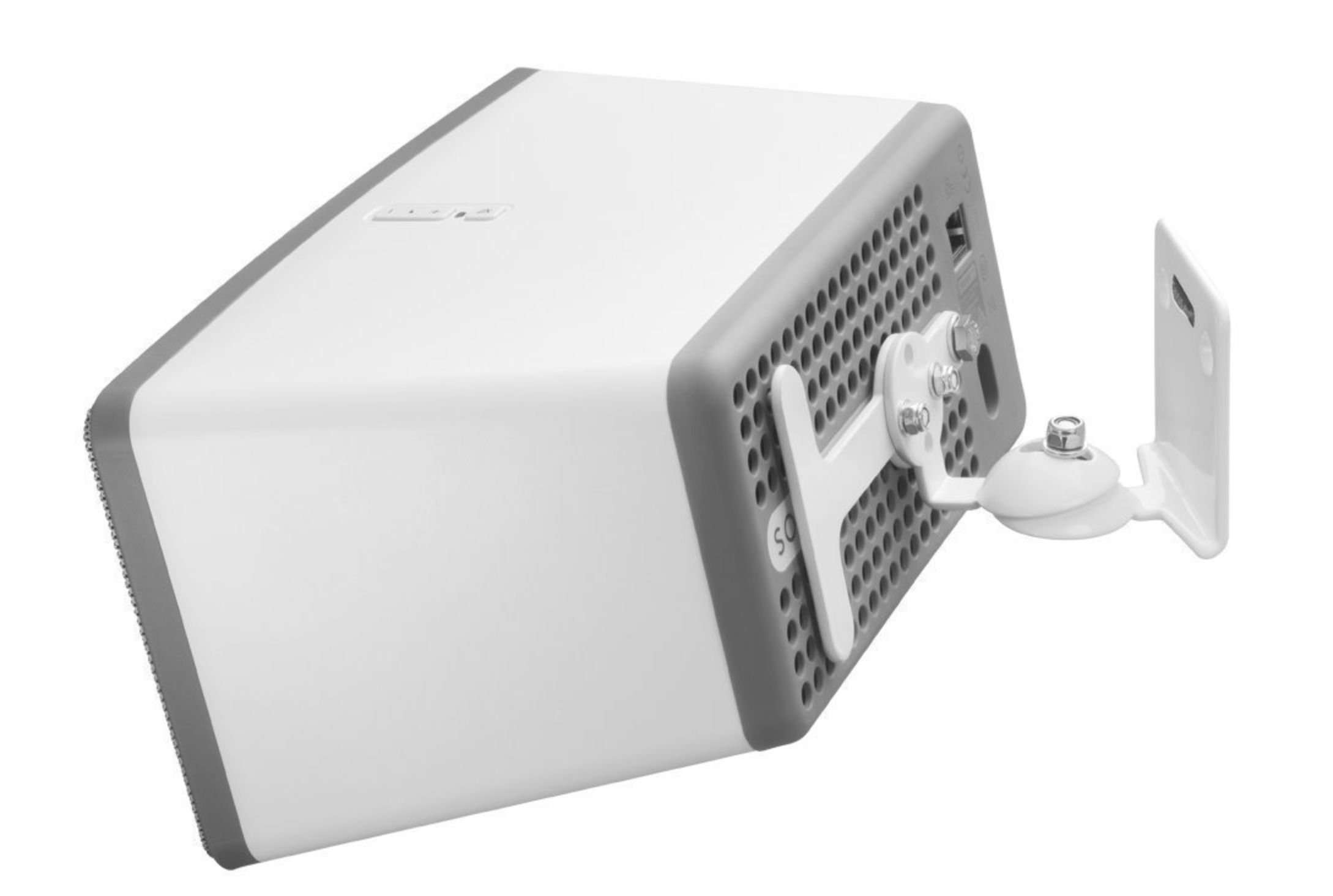 Cavus Full Motion Wall Mount - Wall Bracket for Sonos Play 3 - White - SN3TW 2