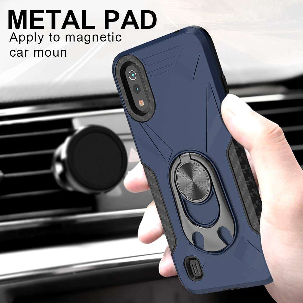 Topnow for Samsung Galaxy A01 Case [Military Grade] 12ft. Drop Tested Protective Case [Kickstand] Compatible with Galaxy A01 - Blue 3