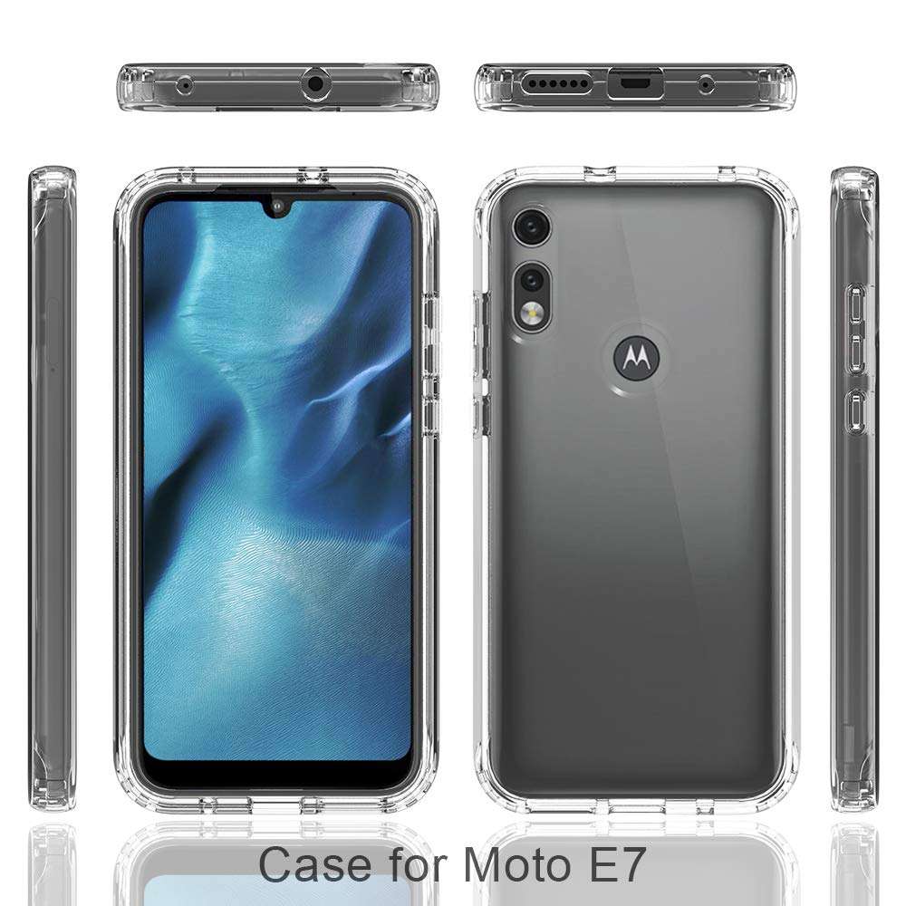 Dzxouui for Moto E 2020 Case and Glass Screen Protector,Motorola E Case,Heavy Duty Shockproof Bumper Hybrid Soft Clear TPU Cover Phone Cases for Motorola Moto E 2020(Red/Light Green) 4