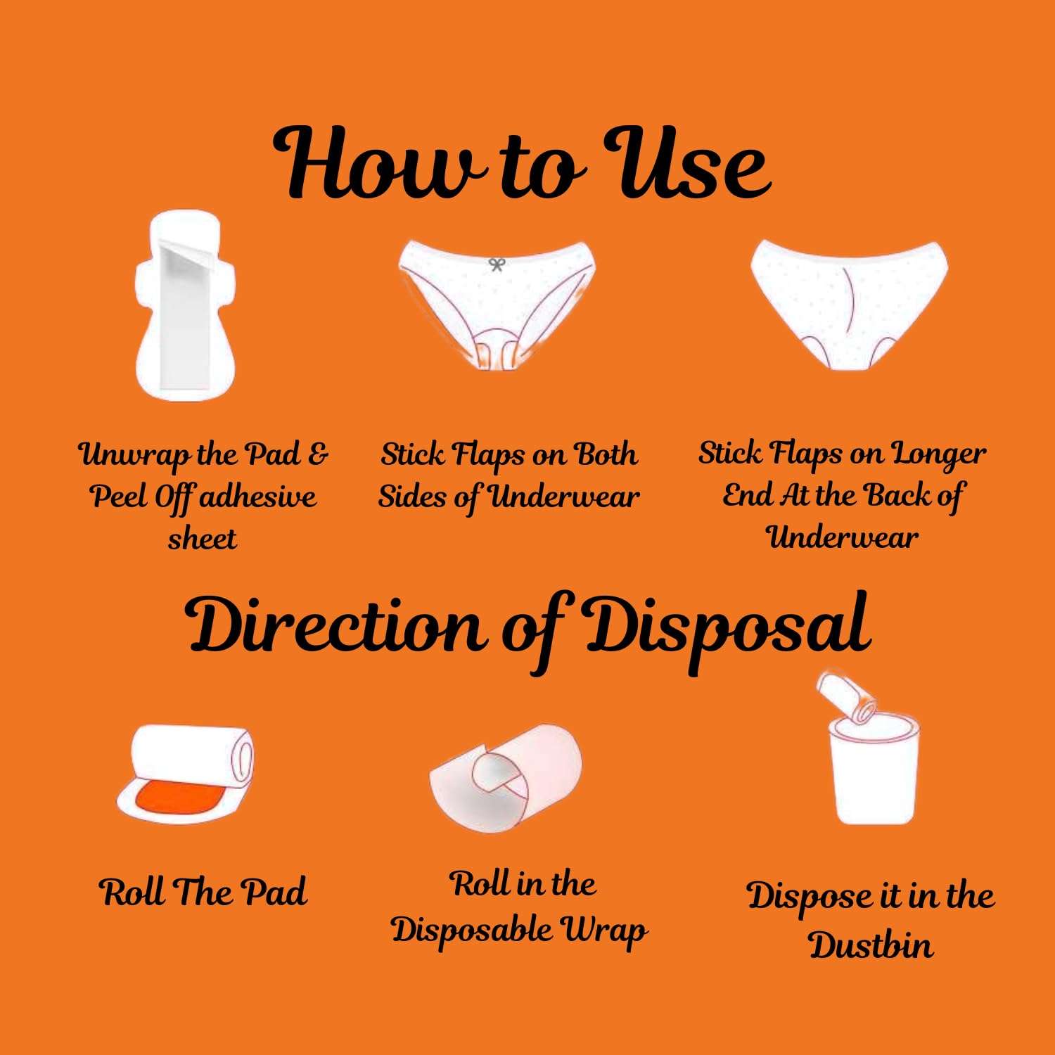 Floh Sanitary Pads XL (50 Pads) + Feminine Cramp Roll-On 10ml | Aloe Vera Enriched, Ultra Thin with Double Flap | Period Pain Relief Combo | 100% Natural, Quick Relief Roll-On 6