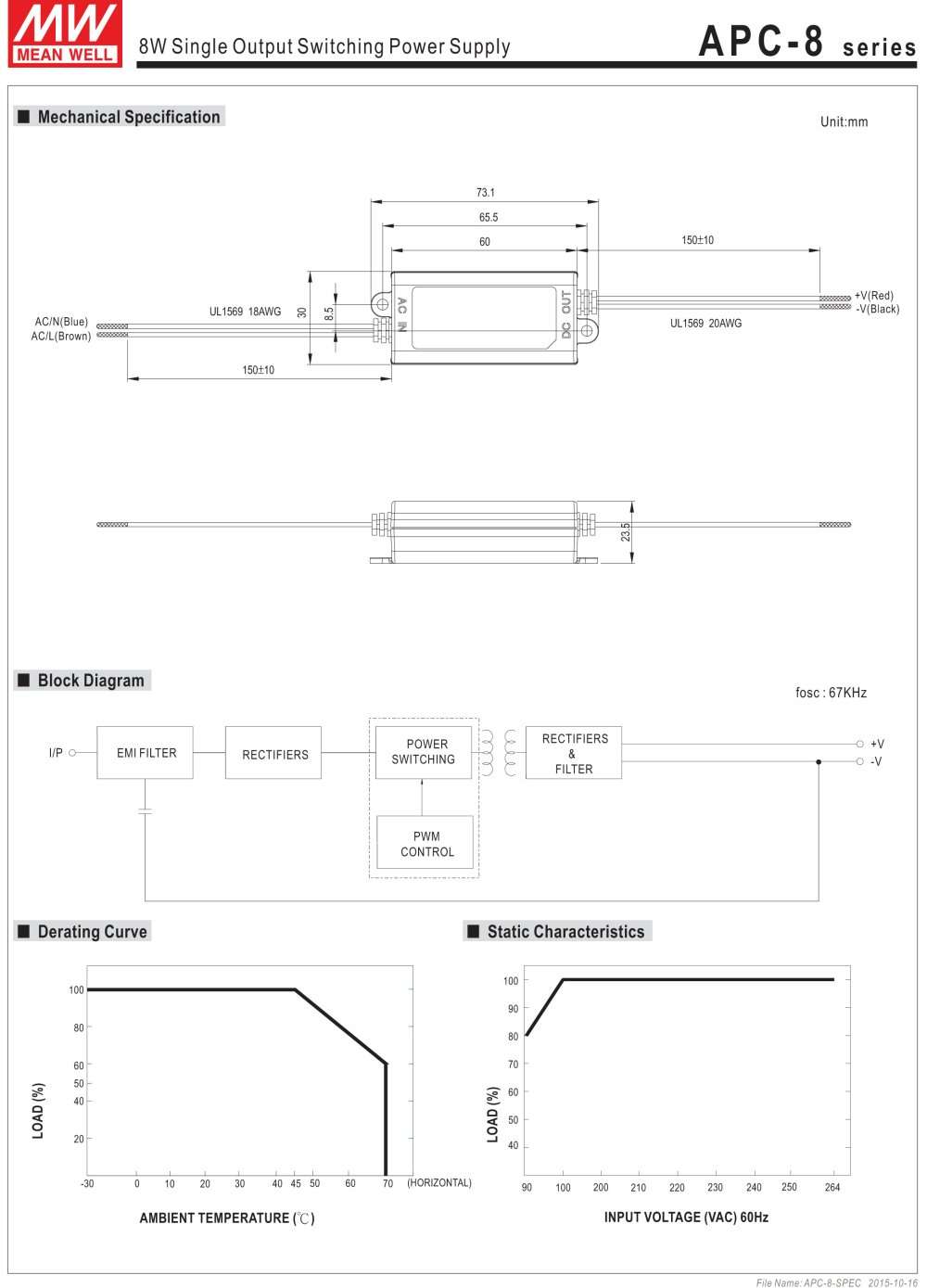 LED Driver 7.7W 11V 700mA 8-700 AC-DC Switching Power Supply 8 Series C.C Power Supply 3