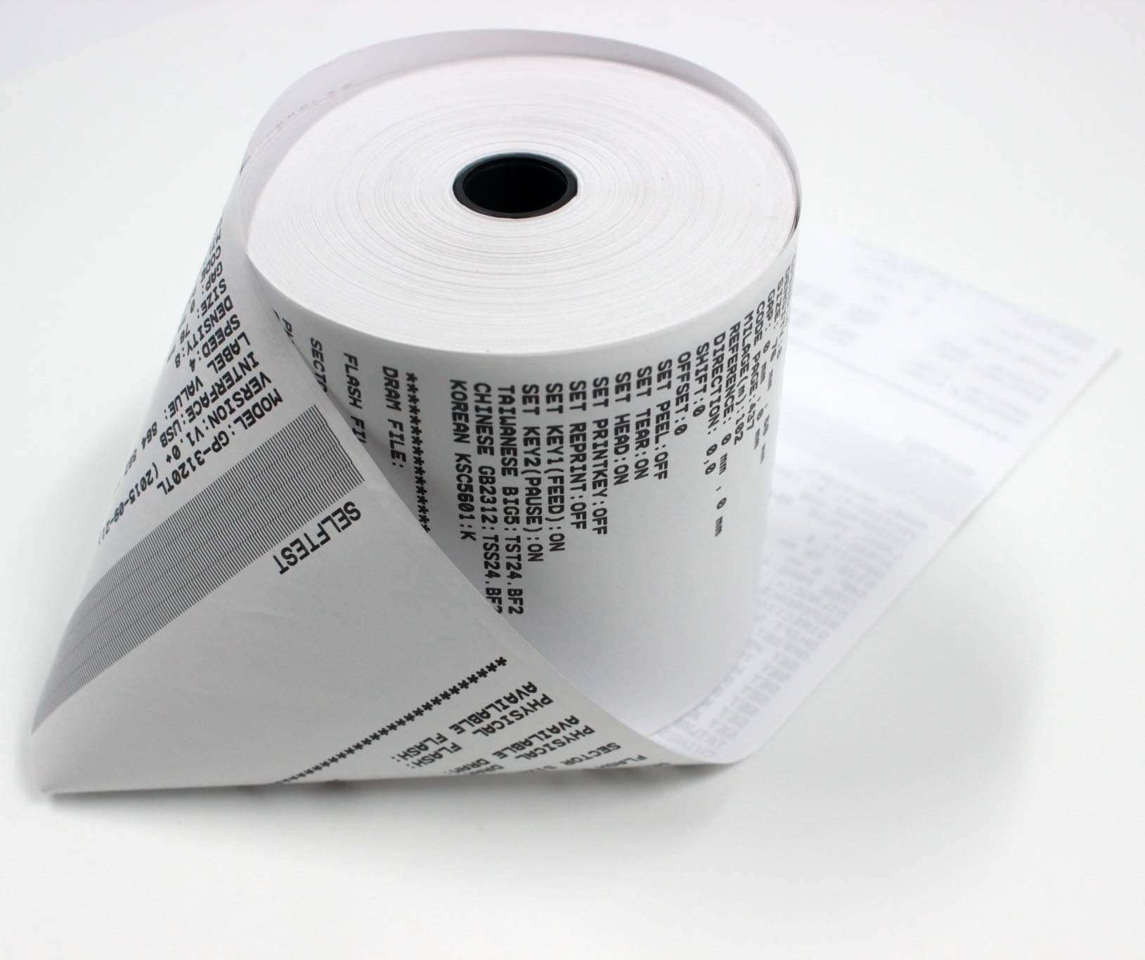 (10 Rolls - 50 GSM) 3'' x 95' White/Canary 2 Ply Carbonless Kitchen Printer Paper Cash Register Receipt Rolls for Star Micronics SP2000, UP389 VeriFone Omni 480, Printer 220, 250, 900 TMU 220 5