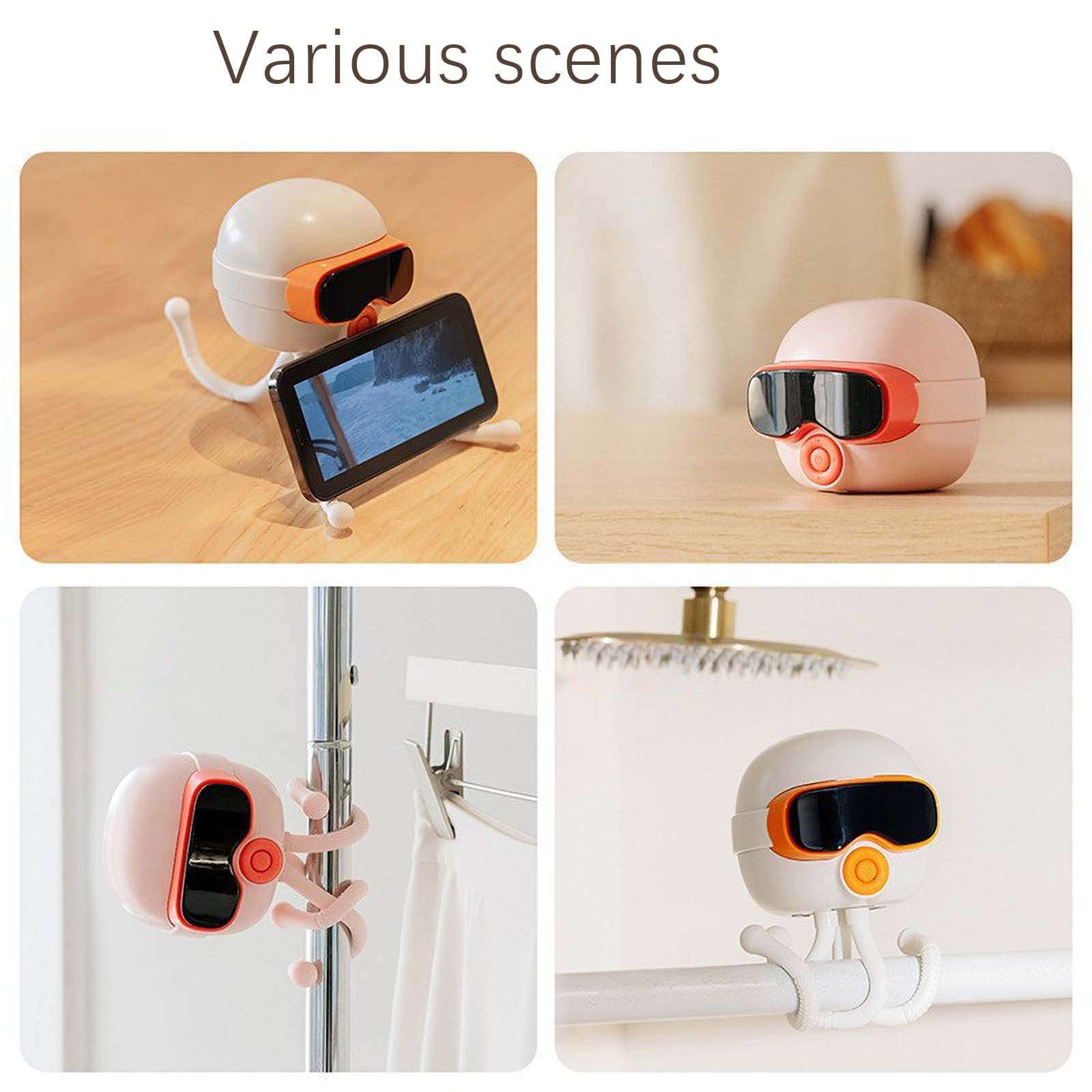 Creative Bluetooth Speaker, Portable Wireless Speaker, USB Type-C, Suitable for Home, Office, Kitchen, Party, Travel, Outdoor, Hiking, Birthday Gifts (Pink) 3