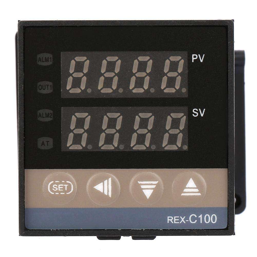 YYONGAO Industry, 100-240V Voltage Digital PID Digital Temperature Controller Relay Output REX-C100FK02-MAN Fit for Power, Chemical, Food, etc. 1