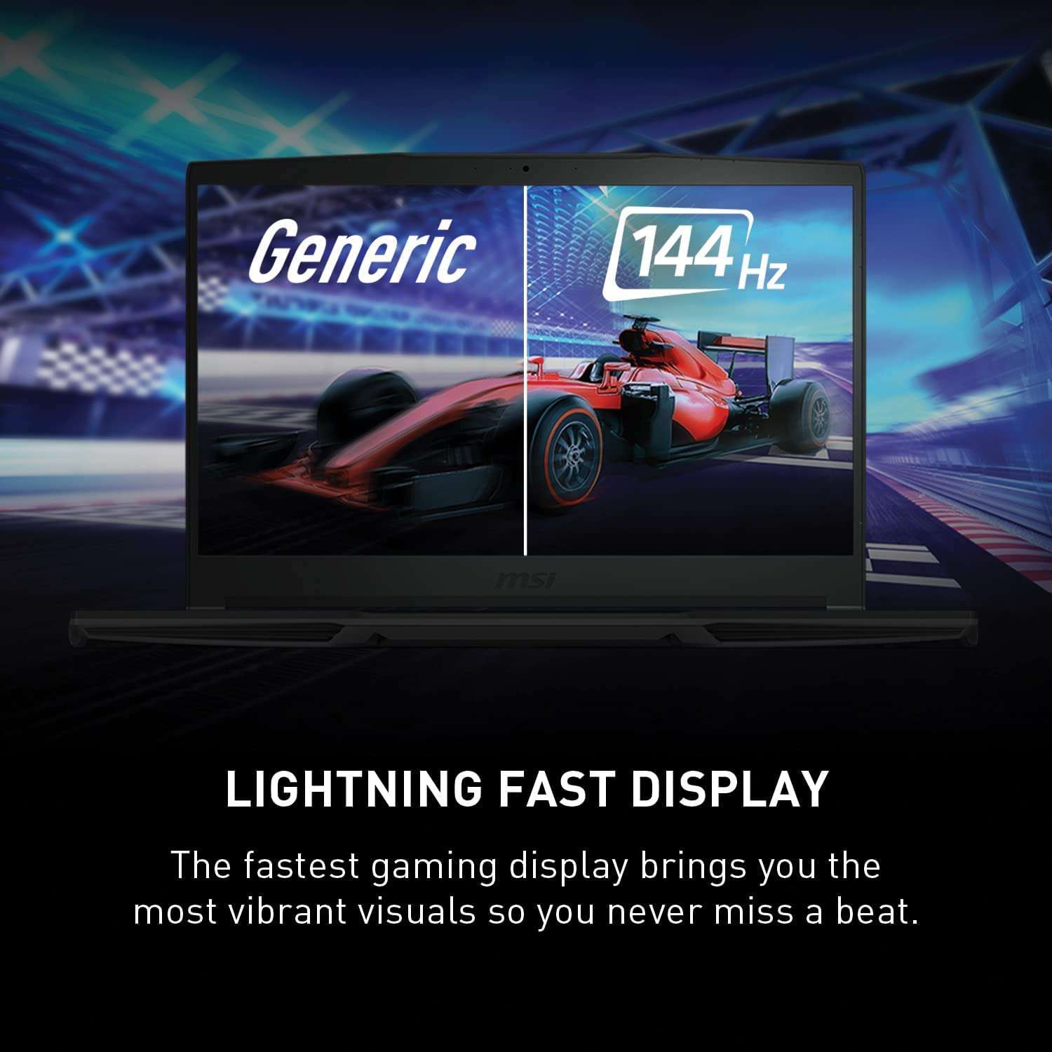 MSI GV15 15.6-inch Gaming Laptop: 144Hz Intel Core i5-11400H GTX 1650 8GB RAM 256GB SSD (11SC-633) with HDMI Cable & Laptop Scren Cleaner 6