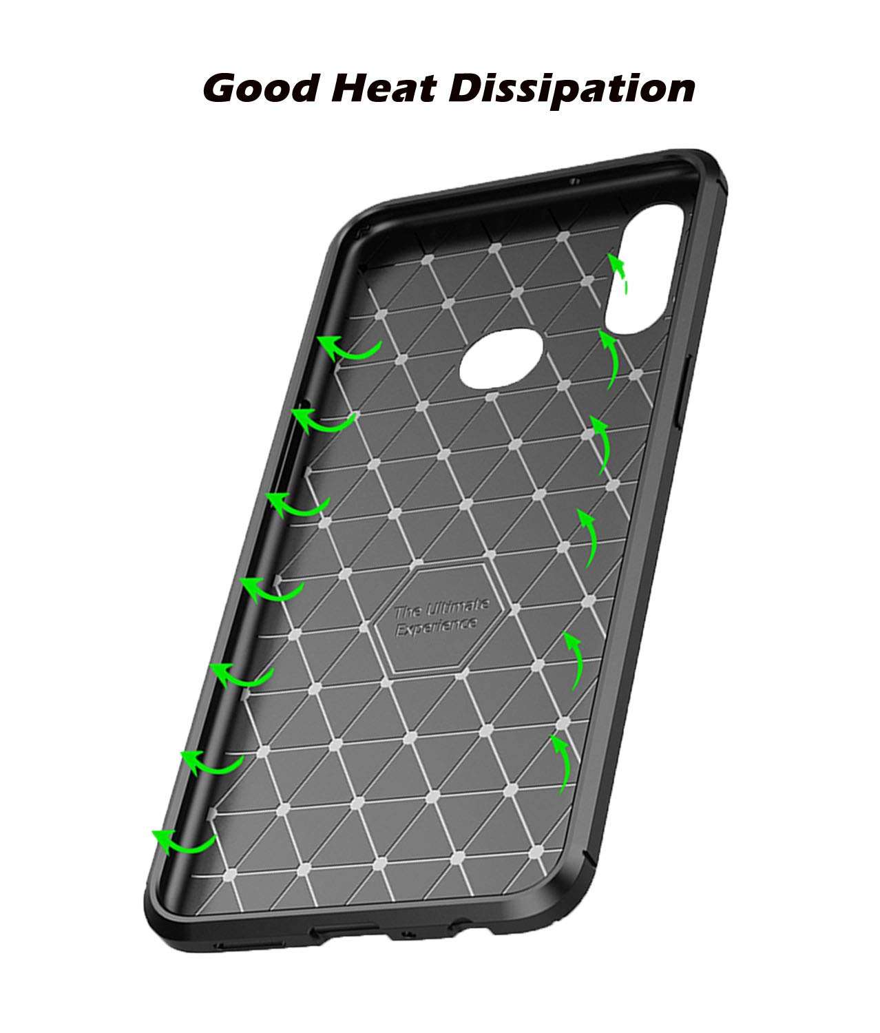 Designed for Samsung Galaxy A30 / A20 Case Carbon Fiber Business Style Ultra Thin Lightweight Cover (Blue) 4