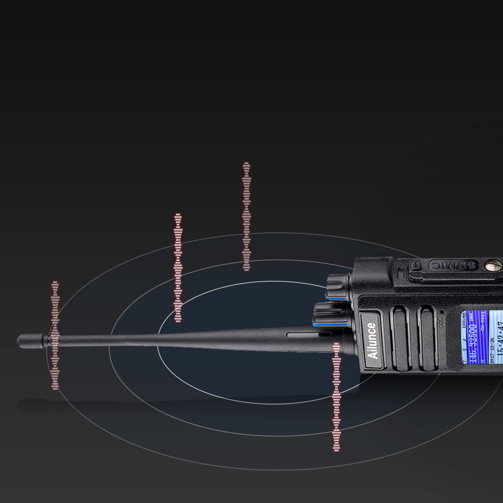 Ailunce HD1 Ham Radio, Professional Dual Band DMR/Analog Two-Way Radio - IP67 Waterproof Walkie Talkie with 3200mAh USB-C, Group Call/SOS Alert for School Security & Emergency Response 4