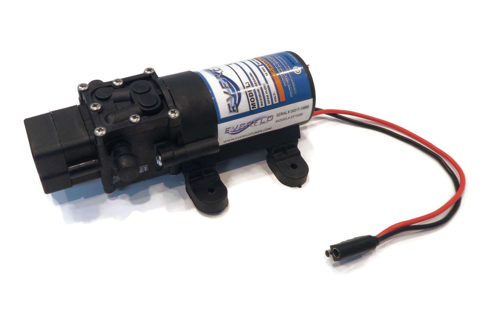 EVERFLO 12 Volt 1.0 GPM Diaphragm Water Transfer Pump for Motorhomes / Trailers by The ROP Shop 1