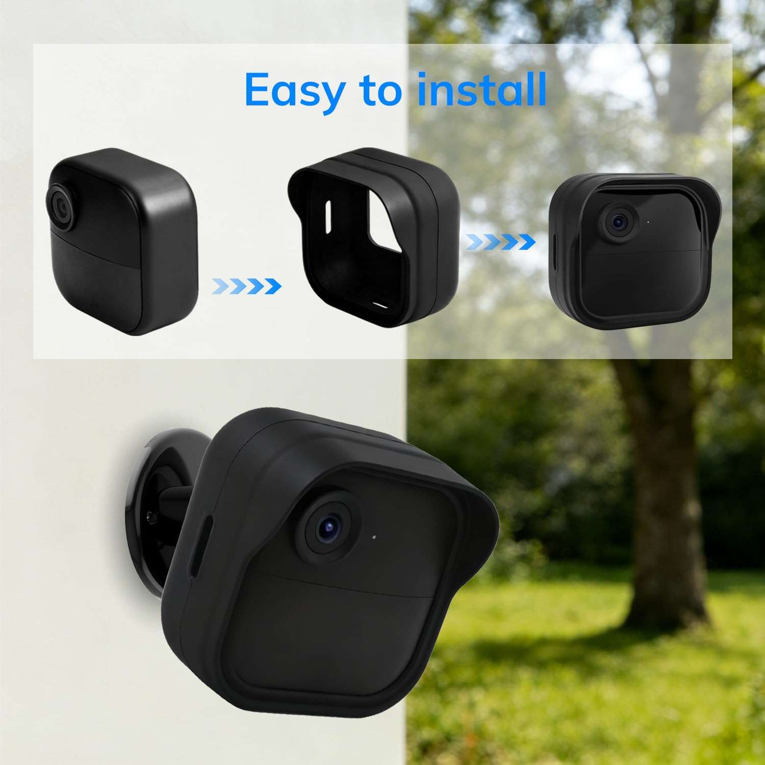 Silicone Case Cover for Blink Outdoor 4,Blink Outdoor Camera Accessories(Black) 4