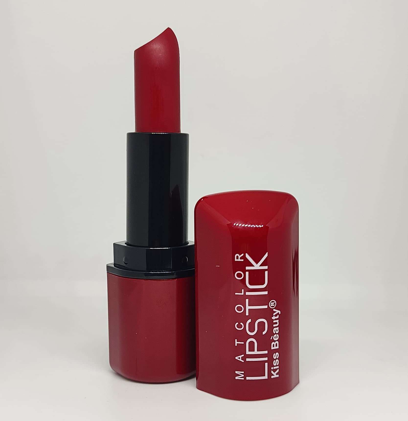 Kiss Beauty Mike Hot and Soft Matte Lipstick Intense Color Long Lasting Smudge Proof Water Proof, Keeps Lips Moisturized. Vegan & Cruelty Free Lipstick for Women (Bold Red) 2