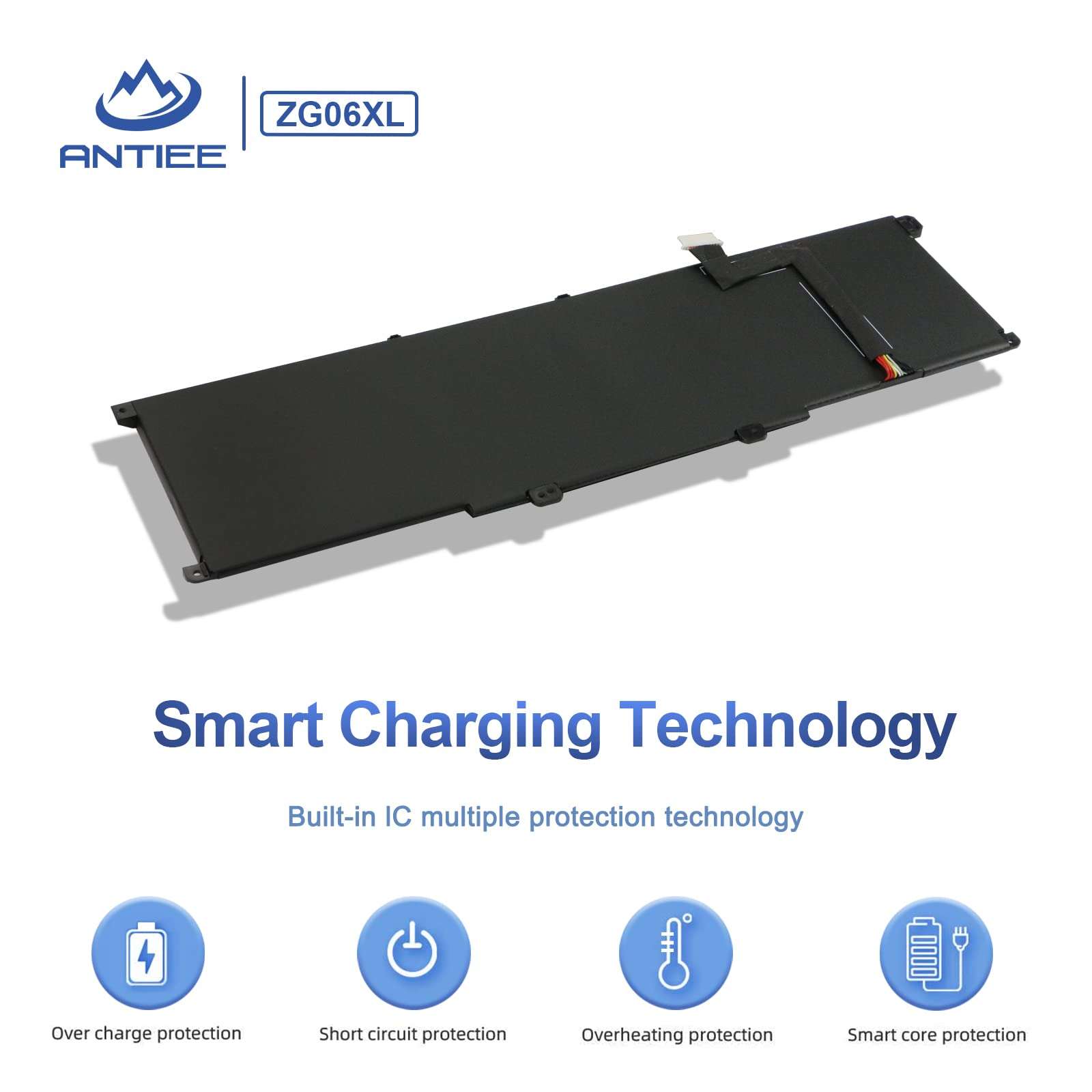 ANTIEE 95.9Wh ZG06XL Laptop Battery Replacement for HP Elitebook 1050 G1 ZBook Studio G5 X360 G5 Series Laptop HSTNN-IB8H HSTNN-1B8H HSN-Q11C ZGO6XL L07045-855 L07351-1C1 L07046-855 11.55V 0G74G 5