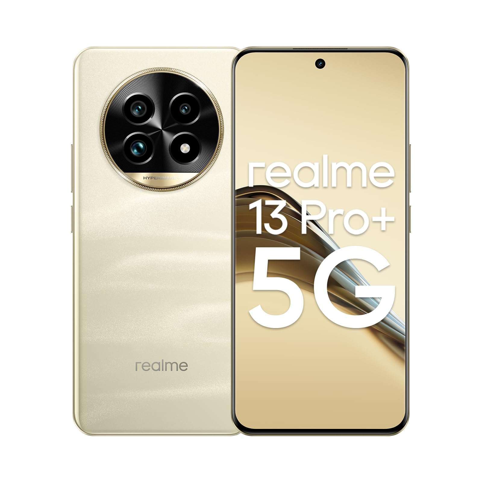 realme 13 Pro+ Dual-SIM 256GB ROM + 8GB RAM (GSM Only | No CDMA) Factory Unlocked 5G Smartphone (Monet Gold) - International Version 1