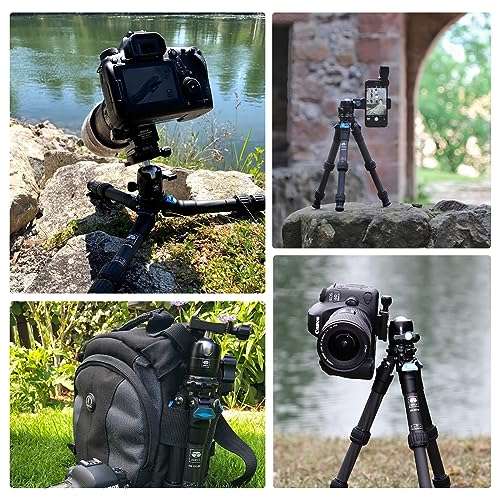 SIRUI Camera Tripod Ball Head, 10KG/22.05lbs Loading Capacity, 360°Panning Base, Aluminum Build Quality, Safety Lock, Universal Mounting Plate for Easy Attachment (B-00K Ball Head) (B-00K) 5