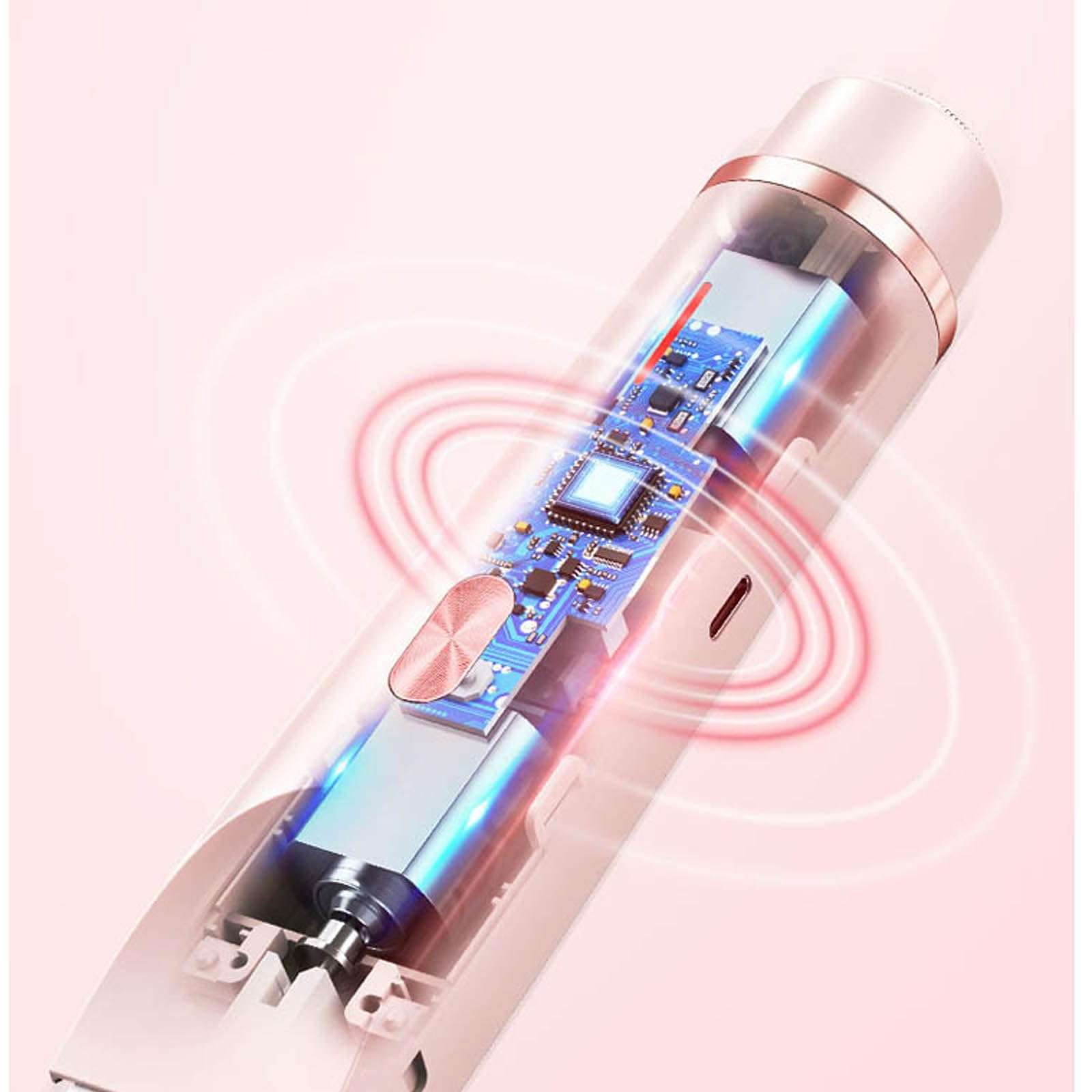 Ezme Razor, The Trimmie 2.0 by Ezme, Ezme Electric Shaver, Ezme Bikini Trimmer, 2 in 1 Double-Headed Waterproof Wet and Dry, for Underarms, Legs, Arms, Waterproof Electric Bikini Trimmer (B) 5