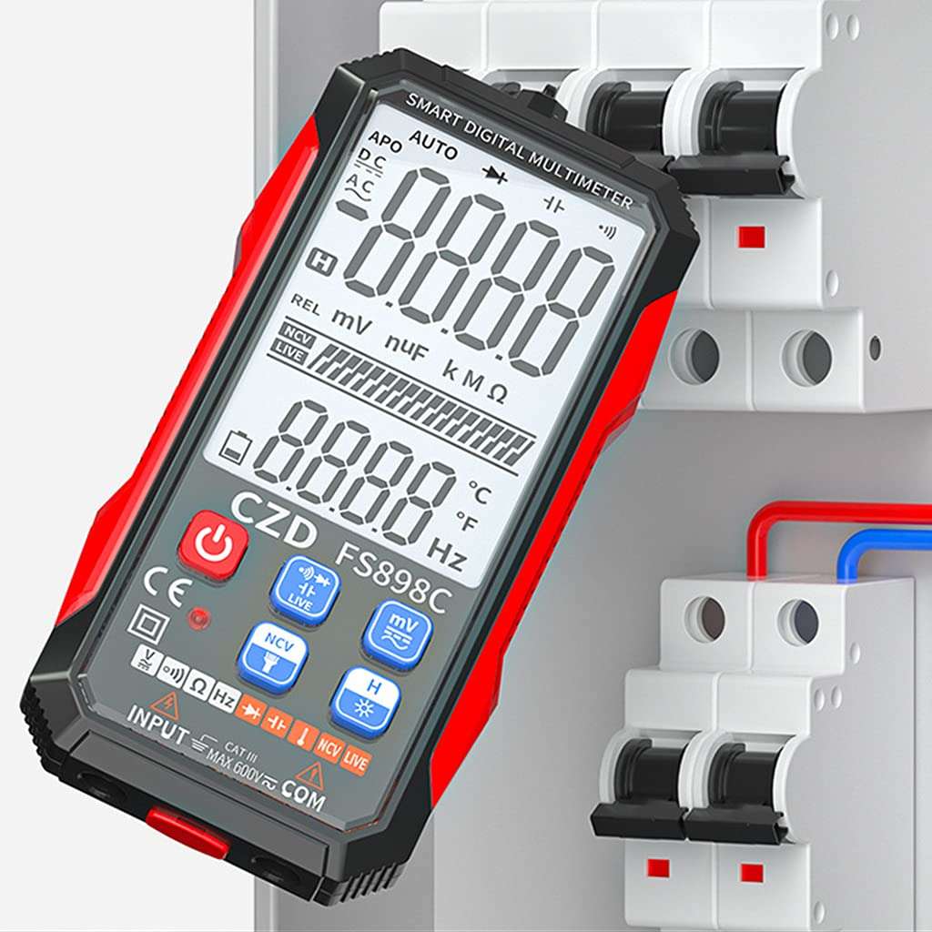 Digital Multimeter TRMS 6000 Counts Multimeters For Smart Intelligent Measures Voltage Current Resistance Continuity Digital Multimeter Digital Multimeter Trms 6000 Digital Multimeter Autoranging Ncv 6
