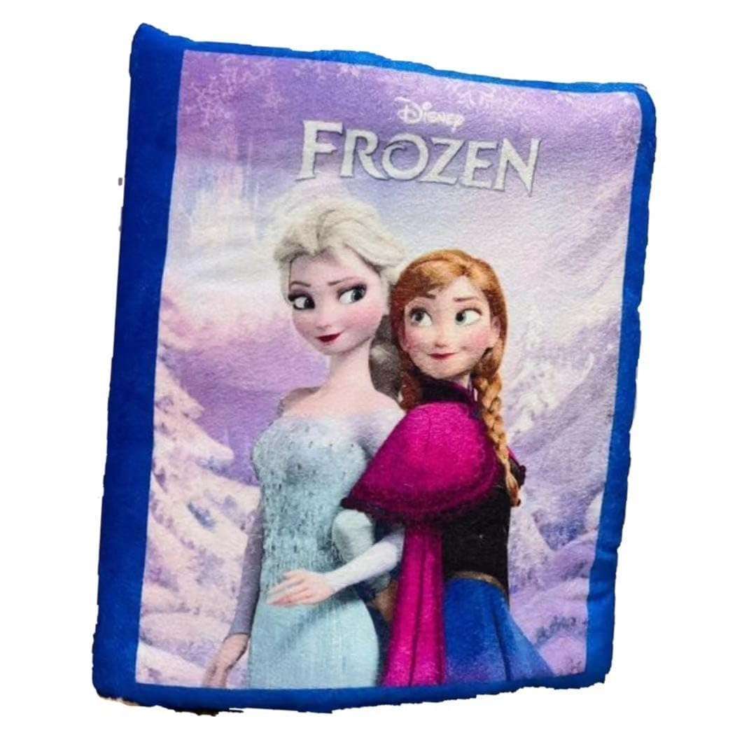 NISHOMES CartoonPrinted Learning Cushion Pillow Book for Kids 2 Languages ​​to Learn - English and Hindi, Soft Fabric Cloth Books, Developmental Books for Kids Boys and Baby Girls 6