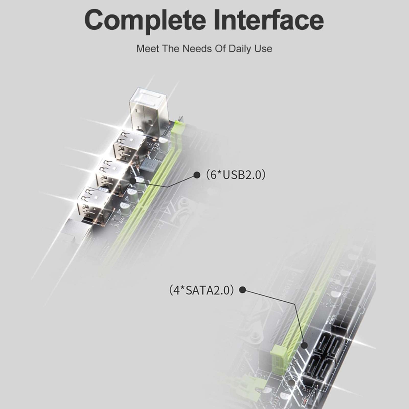 GMBYLBY X79 for M Desktop Motherboard DDR3 Memory Slot PCI-E SATA2.0 USB3.0 Slots NVME for M.2 Support LGA 2011 GPU for Xeon 3