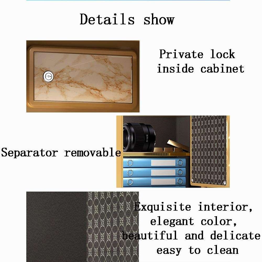 ZCF Security Safes Security Safes, Electronic Digital Box Keypad Lock Password Office Safes Home Hotel Business Jewelry Cash Use Storage Money (Color : Style3, Size : 38x33x45cm) 4