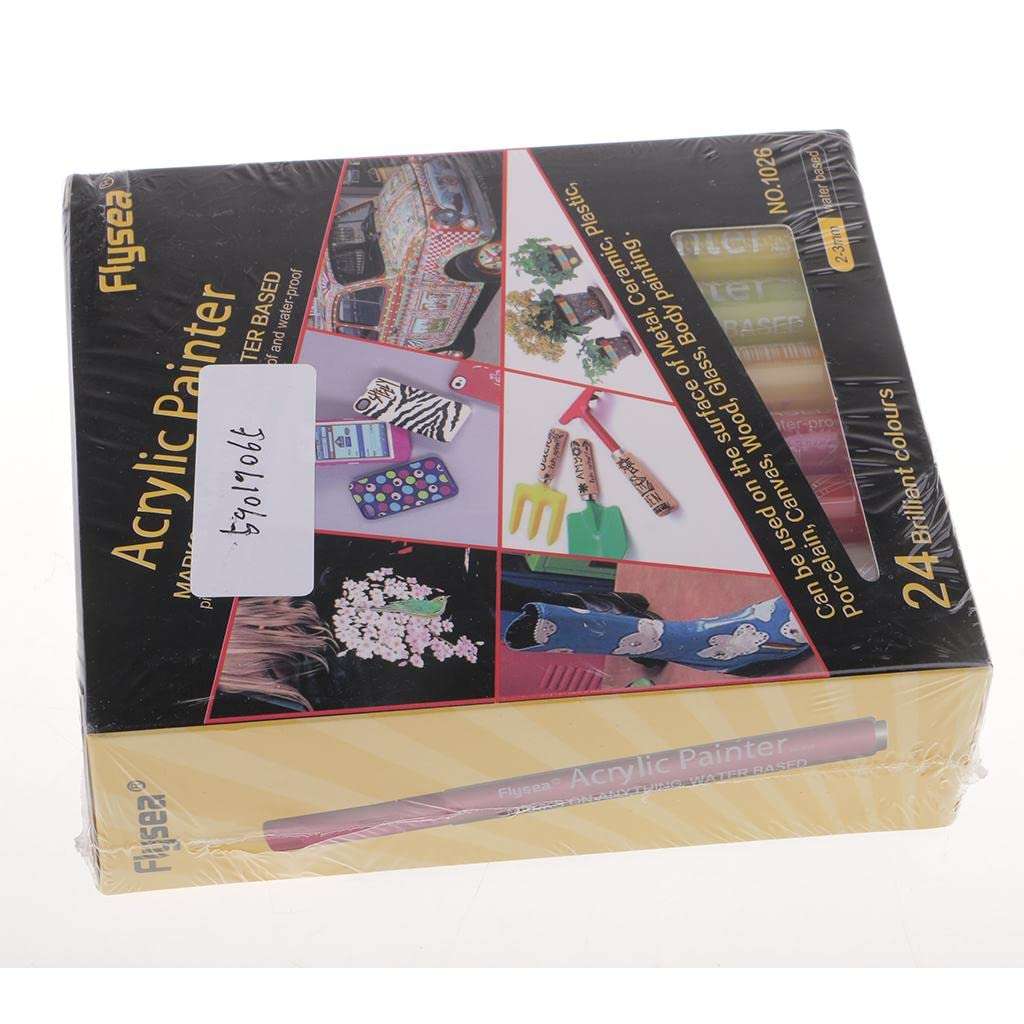 CALANDIS Environmentally Friendly Odorless Acrylic Paint Markers Office 24 Colors 3