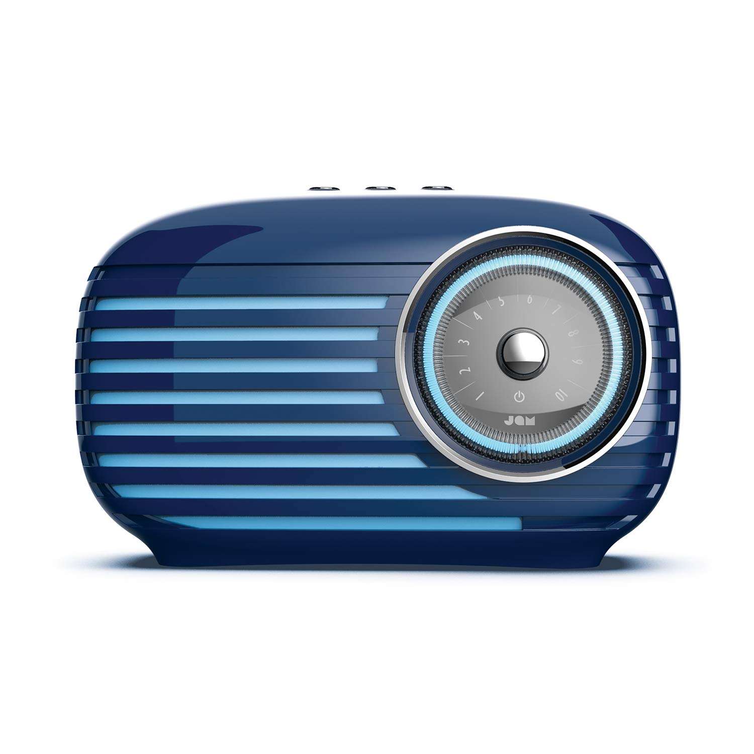 JAM Retro Classic Vintage Blutooth Speaker, 16 Hours Play Time, Aux-in Port, USB Charging, Blue