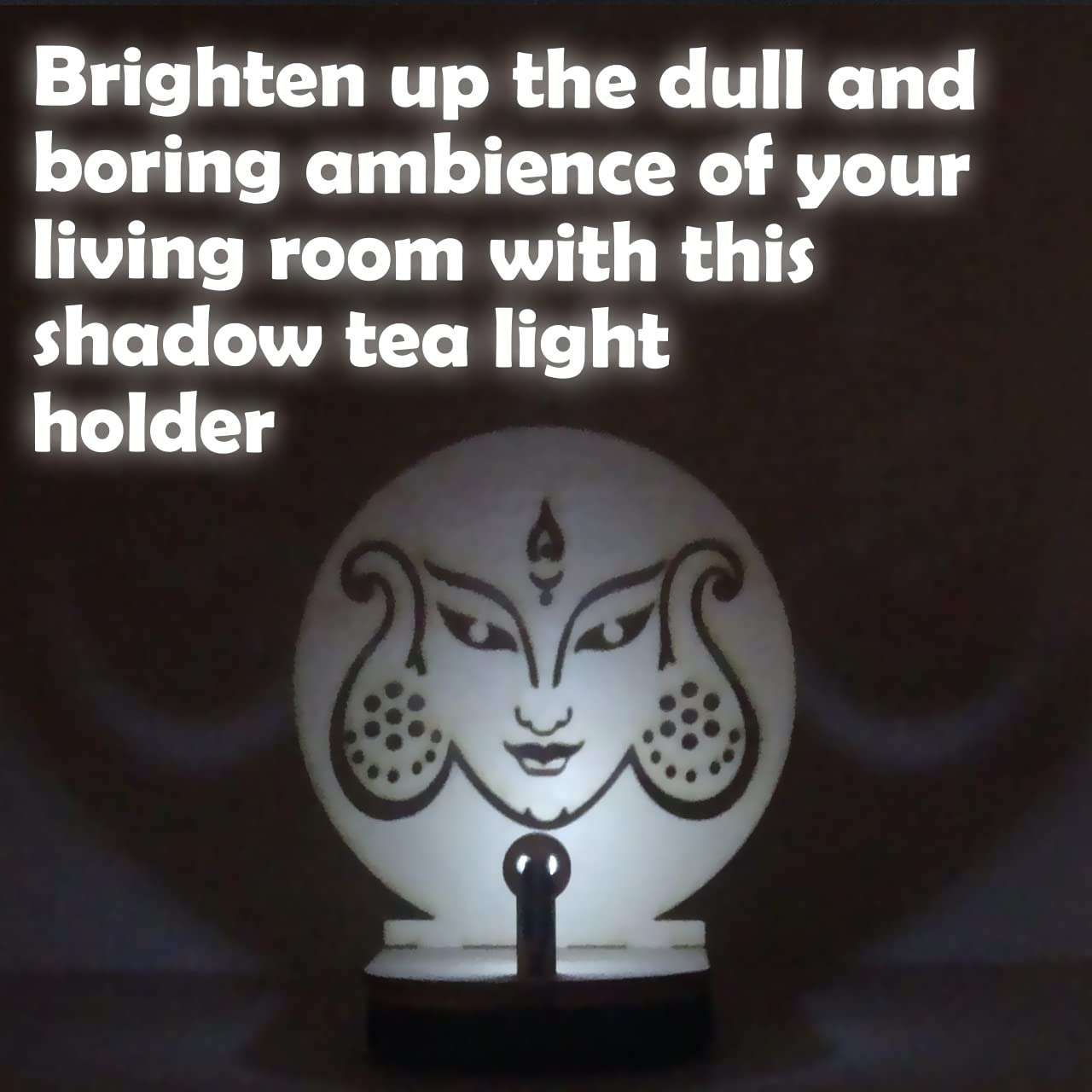 Maker Masti Durga Shadow | Set of 6 | Divine Diya | Lamp Holder for Home Decoration Puja | Diwali | Devotional & Traditional Ambience 4