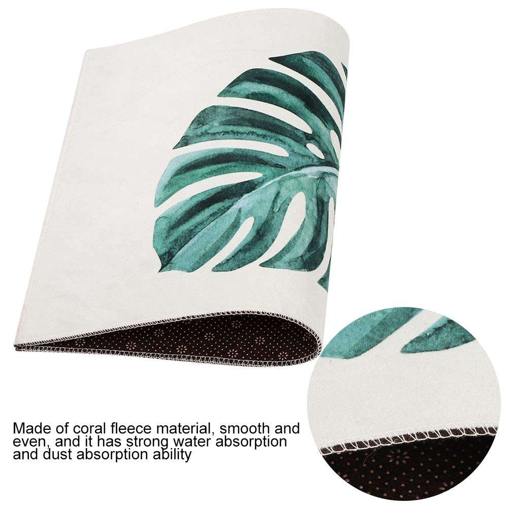 Non Slip Mat, Super Absorbent Washable Front Door Mat Bathroom Rug for Drying for Bathroom Bedroom, Kitchen 3