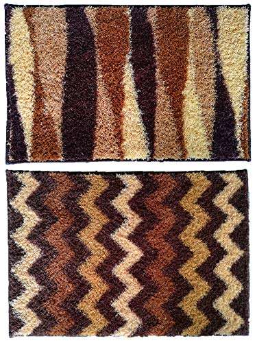 Athom Living Soft Anti Slip Easy Home Bath Mat, 38 X 58 cm, Multicolour 2